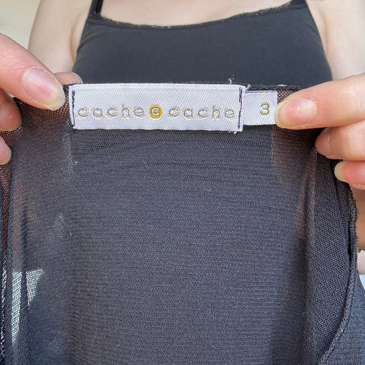 Cache Cache Sheer Top