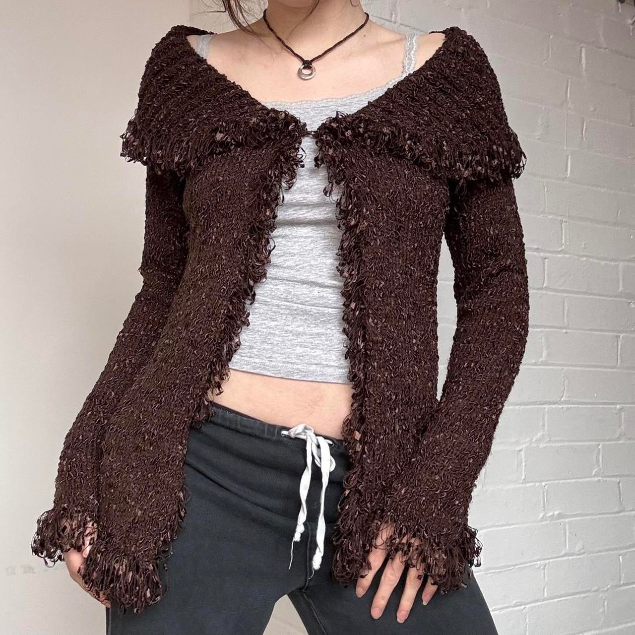 Brown Long Cardigan
