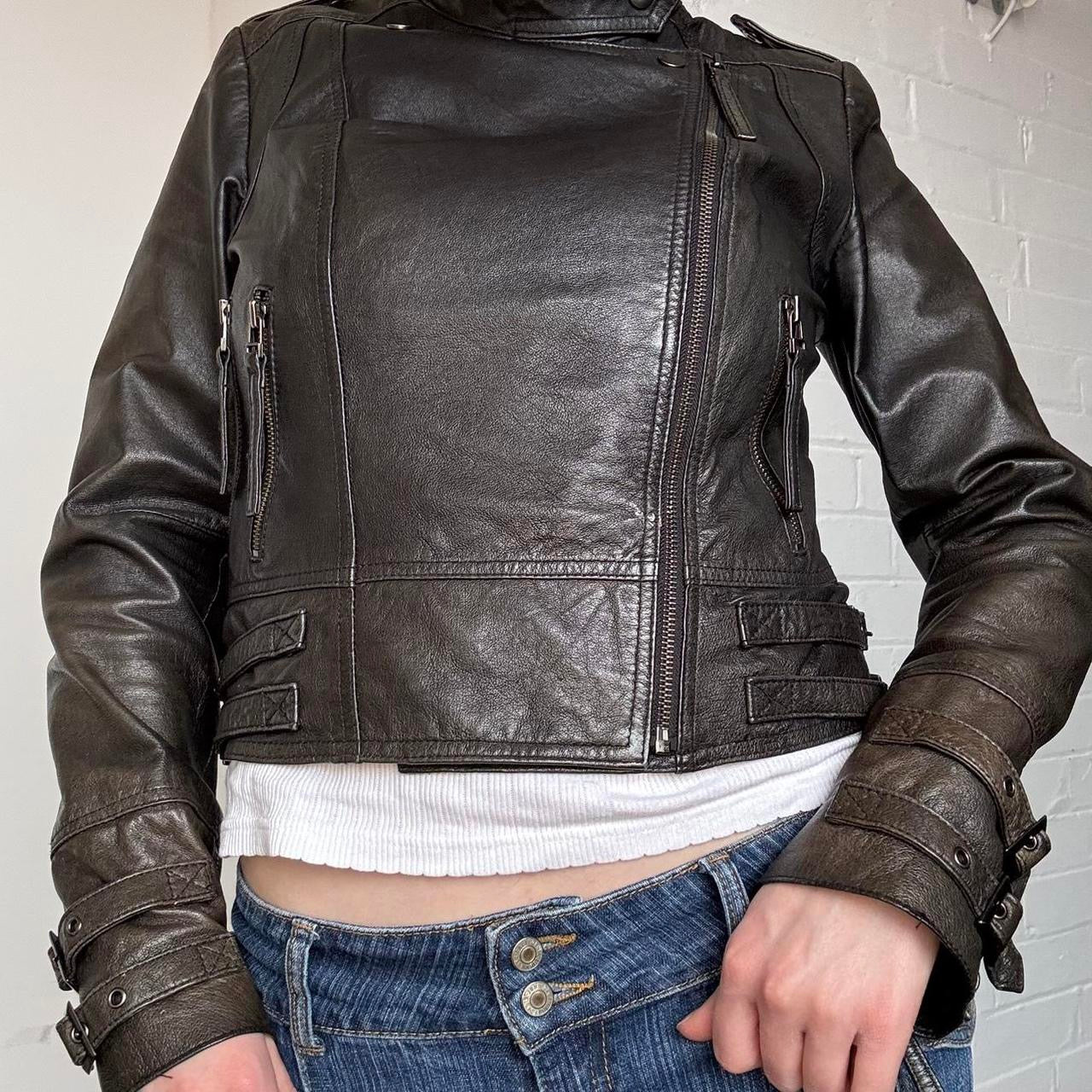 Fitted Black Leather Jacket