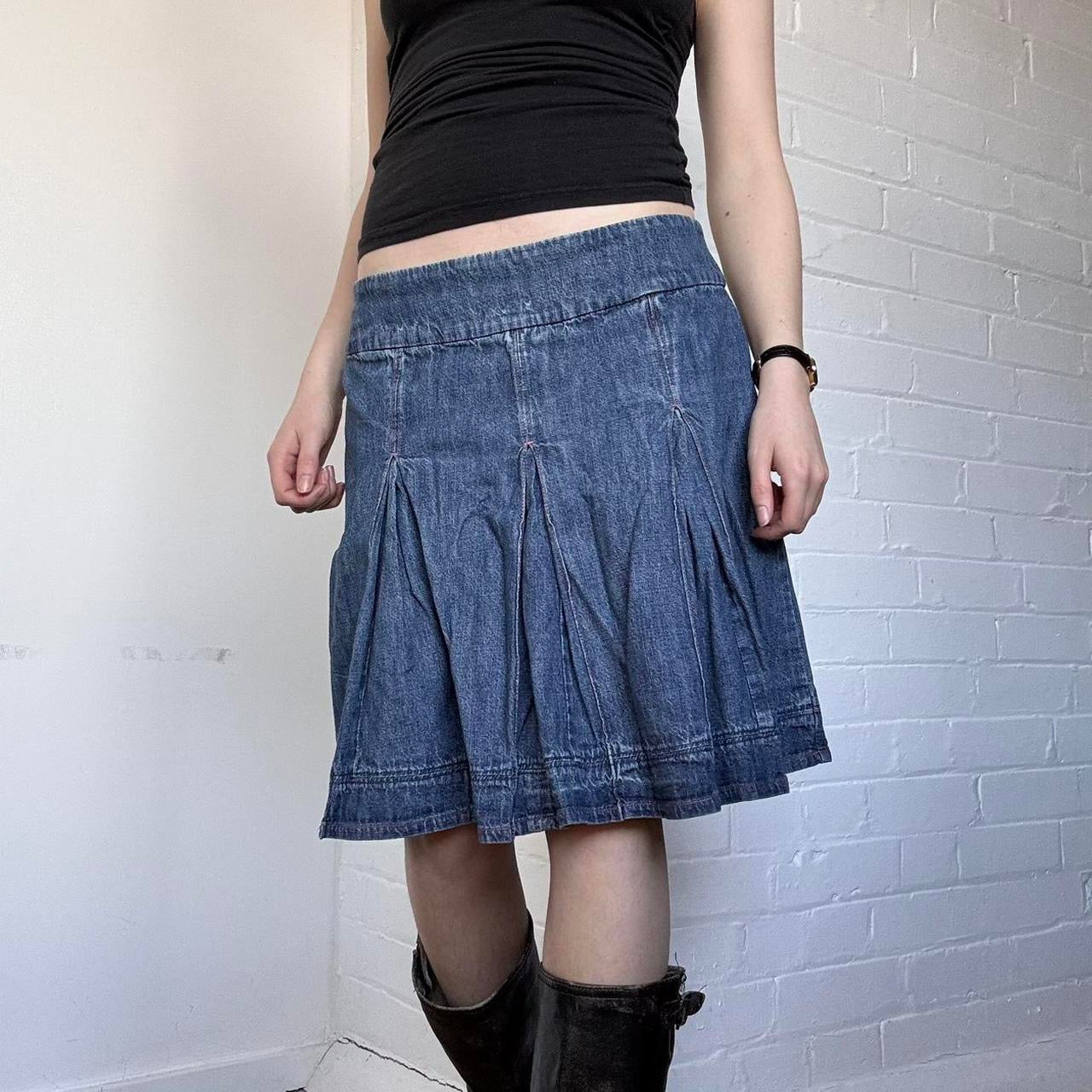 Denim Midi Skirt