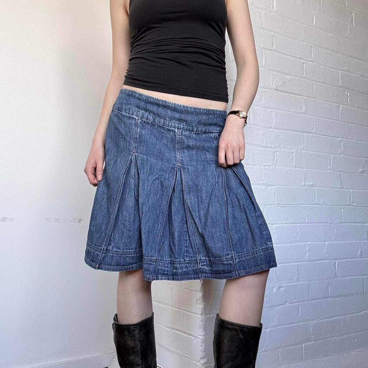 Denim Midi Skirt