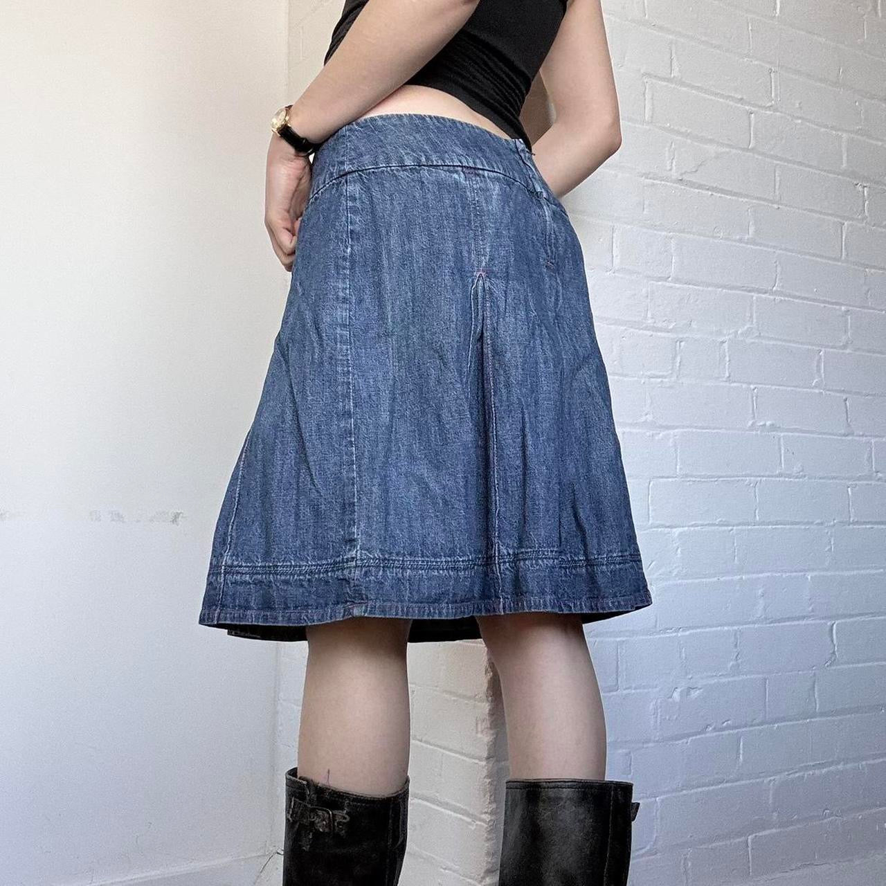 Denim Midi Skirt