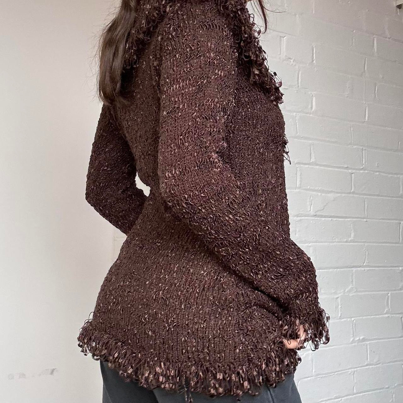 Brown Long Cardigan